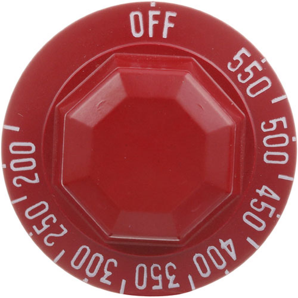 Hobart HOB00-418060-00002 Off 175°F - 550°F Thermostat Dial, 2 inch Dia.
