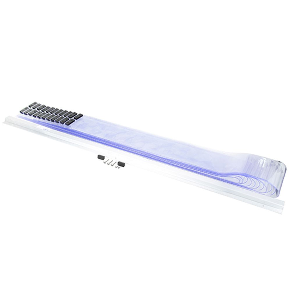 Kason Kas401sa6065184 Easimount Strip Curtain Set, 51 X 84 Inch