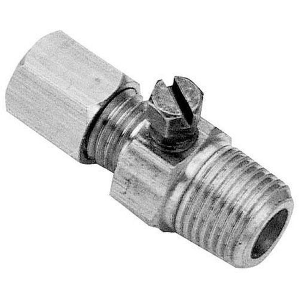 Royal Range Pilot Adjustment Valve For Royal Range Part Number 1002, 1/8 Inch Mpt X 3/16 Inch Cct