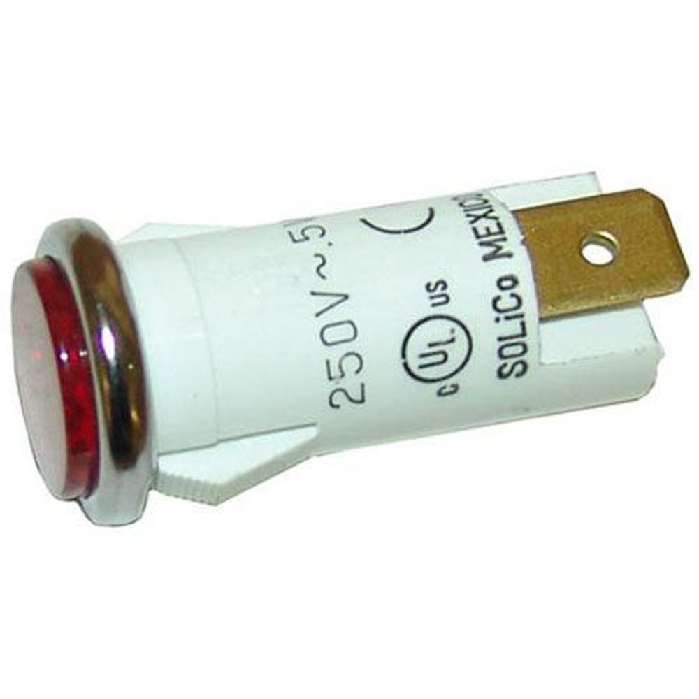 Star Manufacturing Red 250V Signal Light Fits 1/2 inch Hole for Star Manufacturing Part Number 2J-Y6690