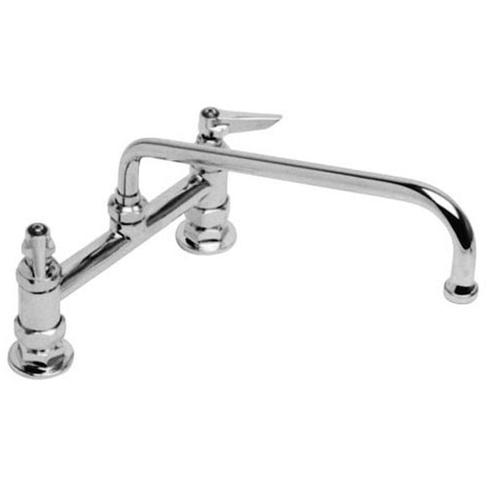 T&s Brass Tsb0221 8 Inch Deck Mount Heavy Duty Pantry Faucet With 12 Inch Spout