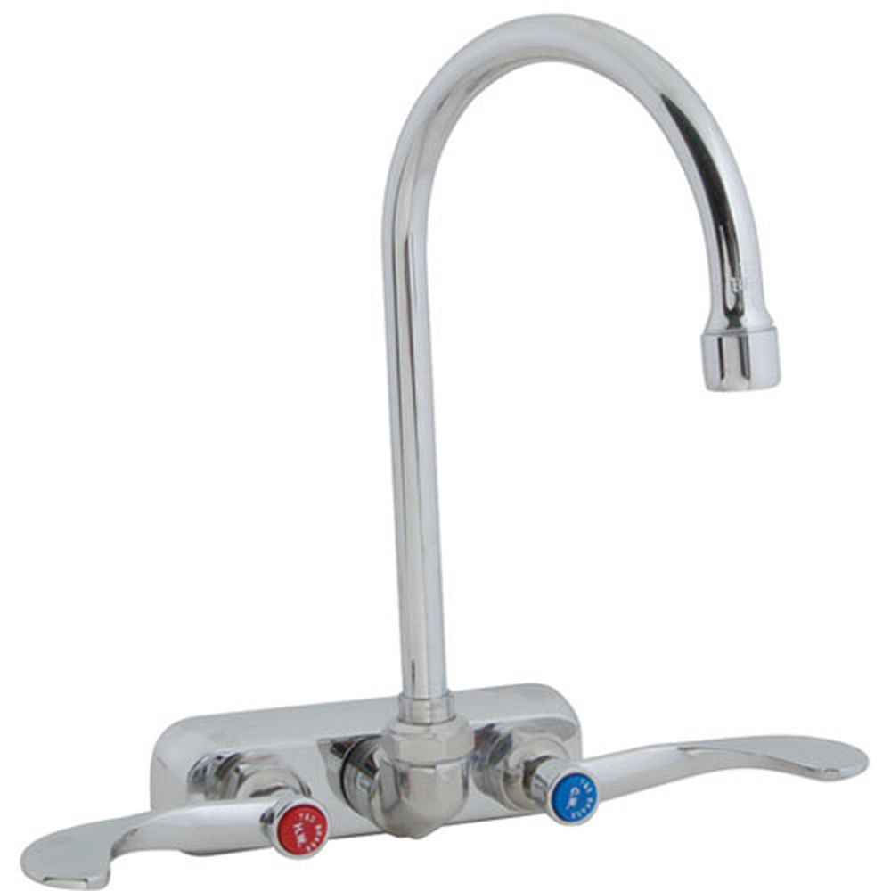 T&s Brass Tsbb-1146-04 4 Inch Center Gooseneck Faucet 10 Inch Spout