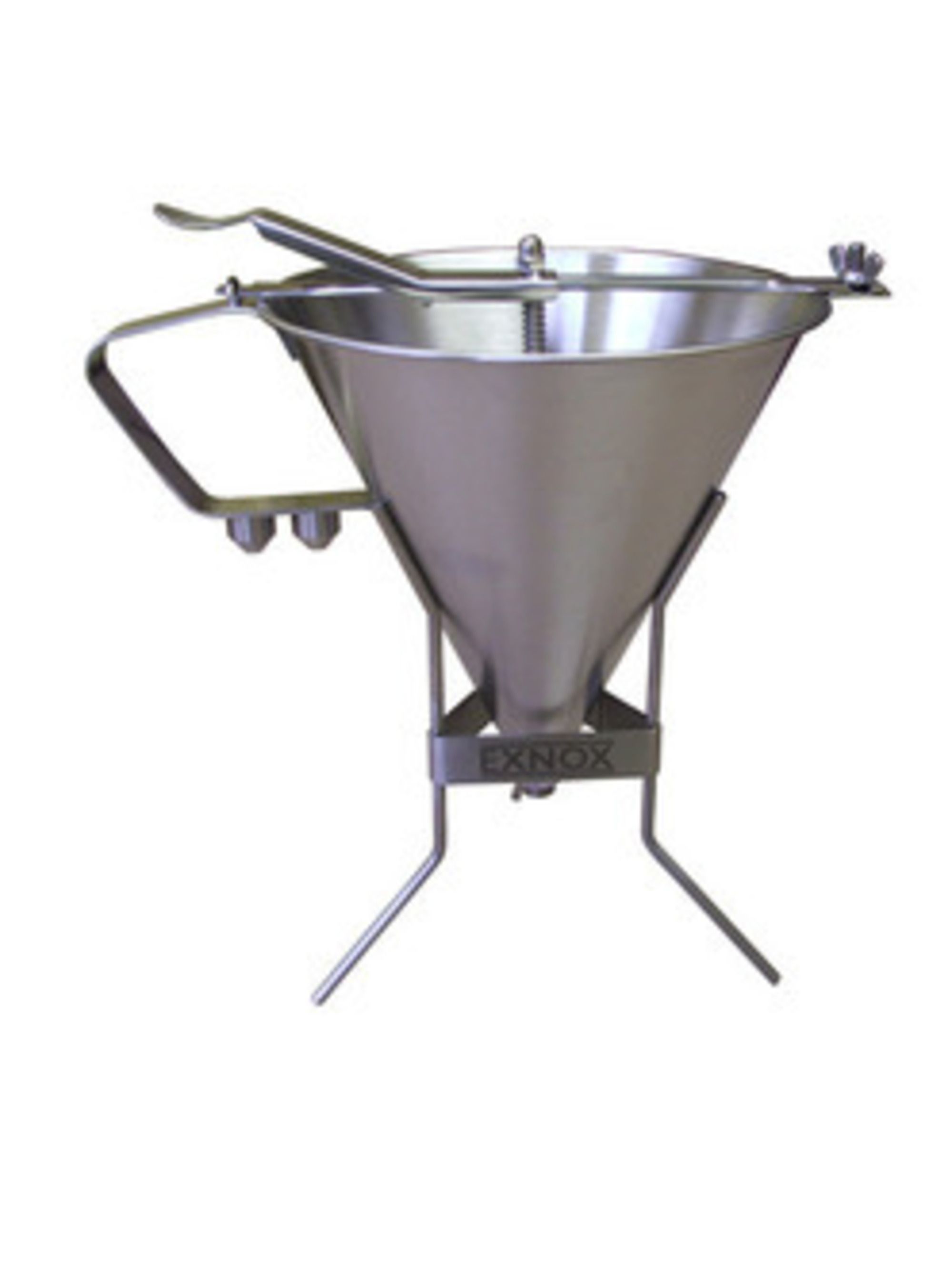 Louis Tellier Stainless Steel Automatic Piston Funnel, 14.9 X 9.4 X 6.5 Inch
