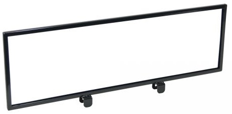Mobile Merchandisers Black Sign Frame Only, 8 x 26 x 0.25 inch