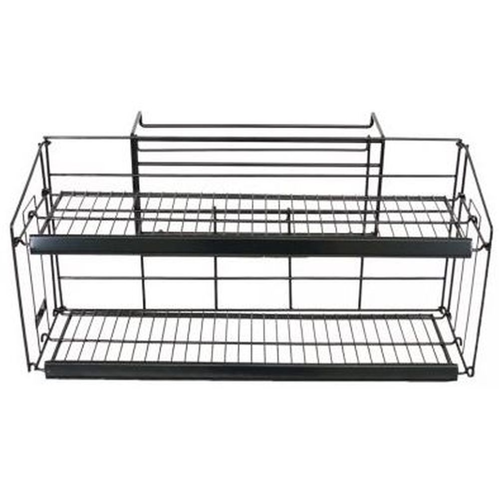 Mobile Merchandisers 2-shelf Cooler Mount Display, 33 X 15 3/4 X 11 3/4 Inch