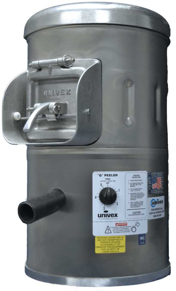 Univex G-peeler Electric Countertop Portable Vegetable Peeler, 20 Pound Capacity