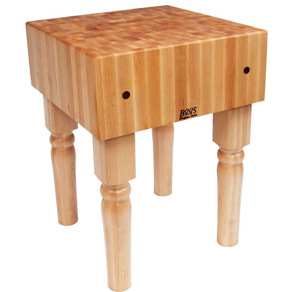 John Boos Maple AB Butcher Block Table, 30 x 24 x 10 inch