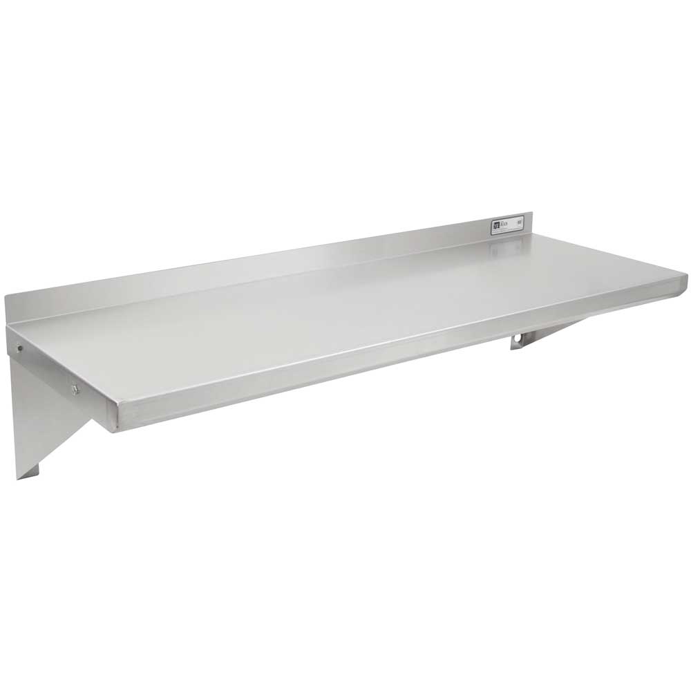 John Boos 18 Gauge Stainless Steel Wall Shelf, 108 x 16 inch.