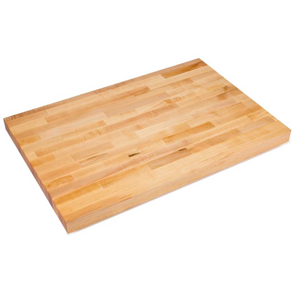 John Boos Non Reversible Penetrating Oil Finish Hard Maple Bakers Table Top, 108 x 60 x 2.25 inch.