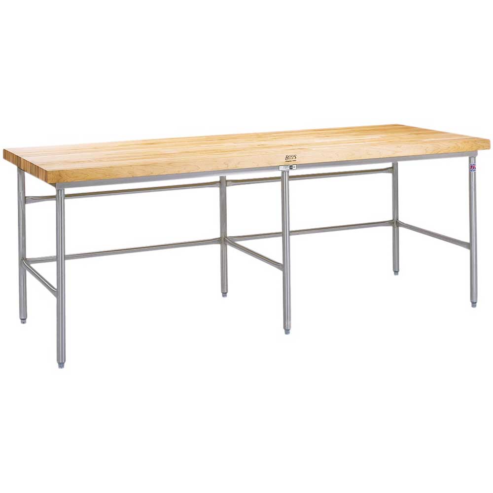 John Boos Galvanized Steel Bakers Frame With Bin Stops And Guides, 96 X 48 Inch