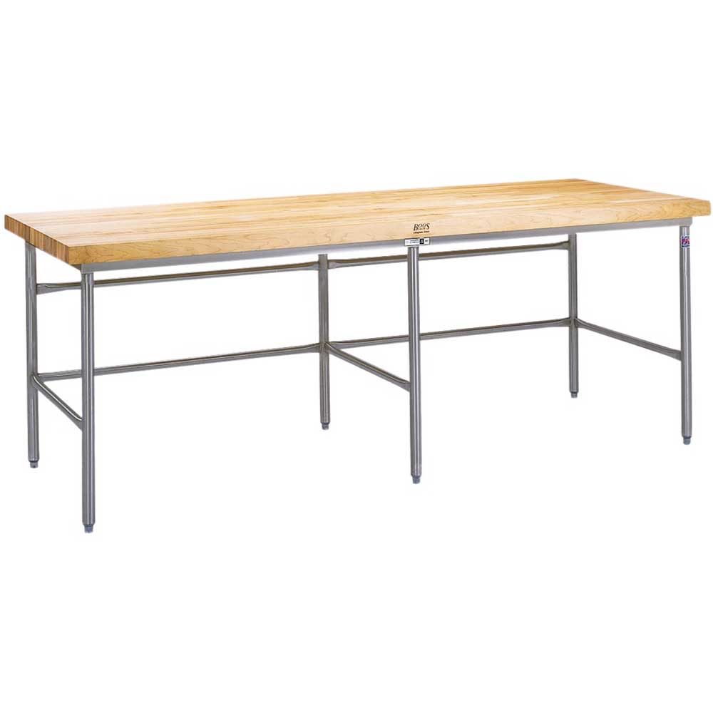 John Boos Stainless Steel Bakers Frame with Bin Stop, 108 x