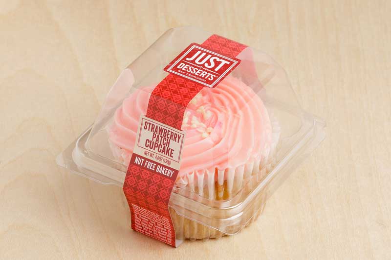 Just Desserts Strawberry Patch Cupcake, 4.6 Ounce -- 6 Per Case