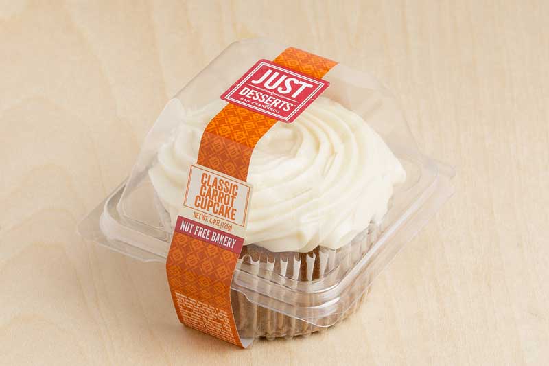 Just Desserts Classic Carrot Cupcake, 4.4 Ounce -- 6 Per Case