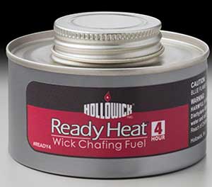 Hollowick Ready Heat 4 Hour Screw Top Liquid Wick Chafing Fuel, 2.25 X 3.375 X 3.375 Inch -- 24 Per Case