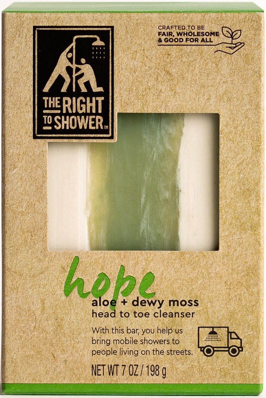 The Right To Shower Hope Green Aloe And Dewy Moss Bar Soap, 7 Ounce -- 36 Per Case