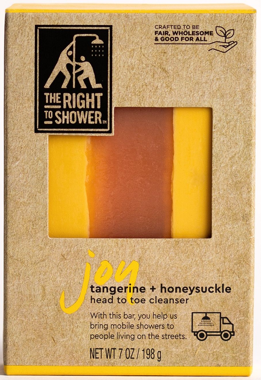 The Right To Shower Joy Yellow Tangerine And Honeysuckle Bar Soap, 7 Ounce, 3 Count -- 12 Per Case
