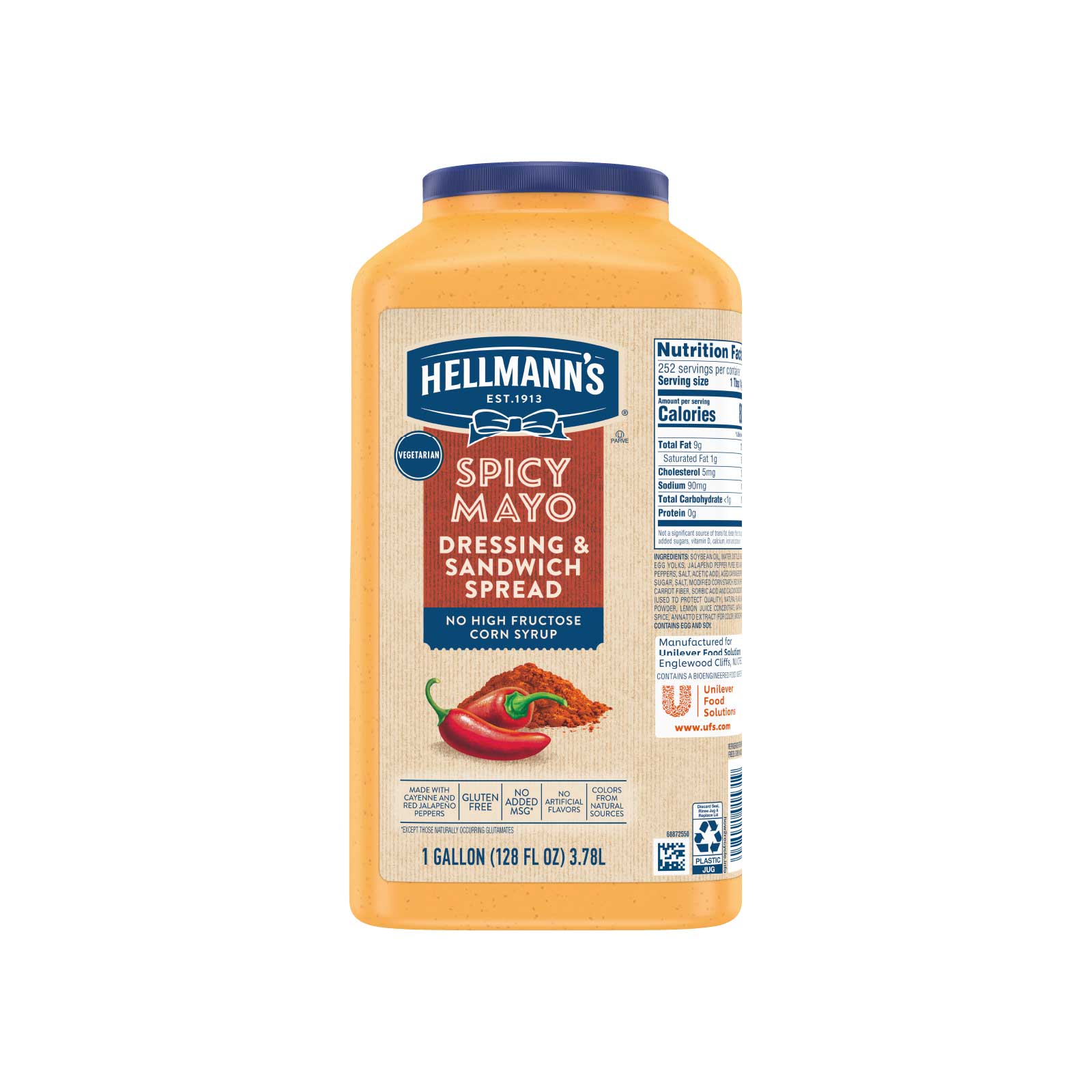 Single Hellmann's Spicy Mayo, 1 Gallon