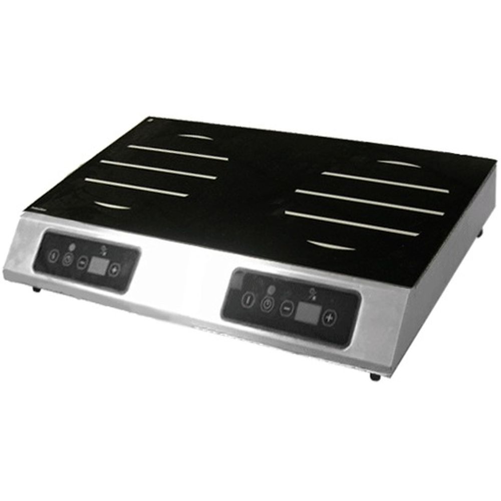 Equipex Adventys Electric 2 Burner Induction Cooktop, 1750 Watt Per Burner