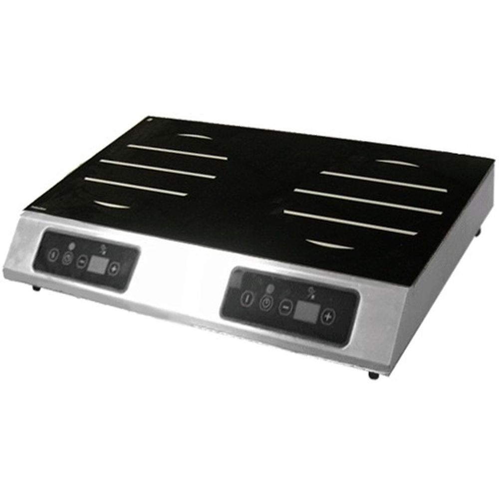 Equipex Adventys Electric 2 Burner Induction Cooktop, 2500 Watt Per Burner