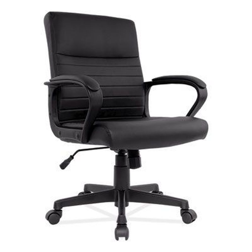 Alera Breich Series Black Seat Back Base Manager Chair, Supports Up To 275 Pound