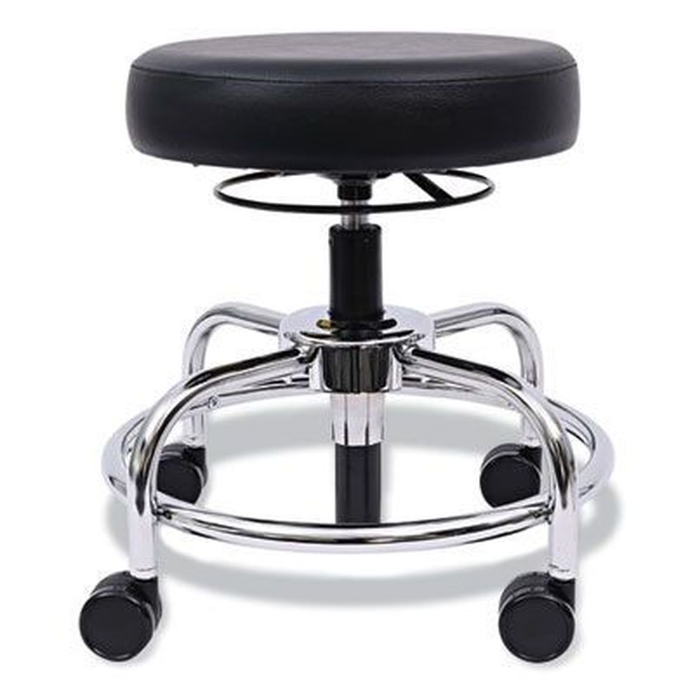 Alera HL Series Height-Adjustable Utility Stool, Backless, Supports Up to 300 lb, 24