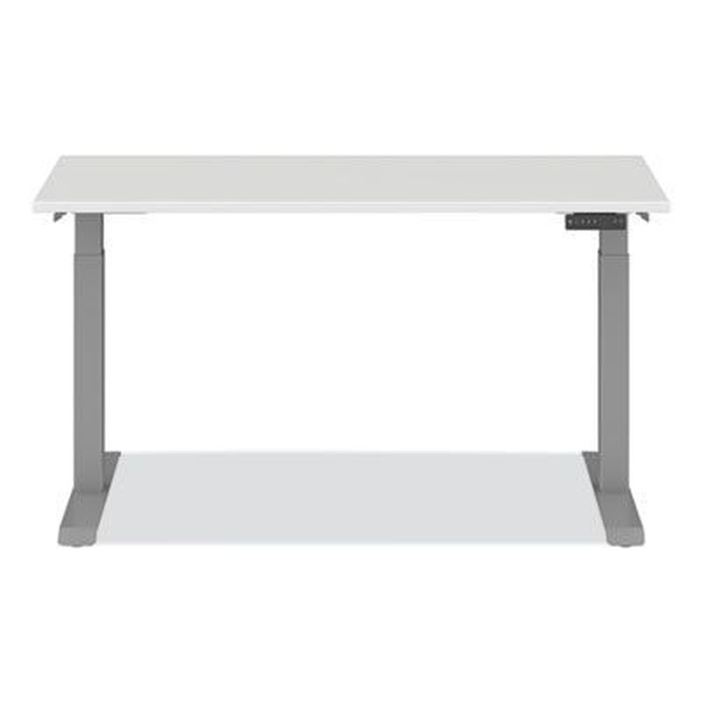 Alera Adaptivergo White Three-stage Electric Height-adjustable Table With Memory Controls, 60 X 24 X 30 To 49 Inch