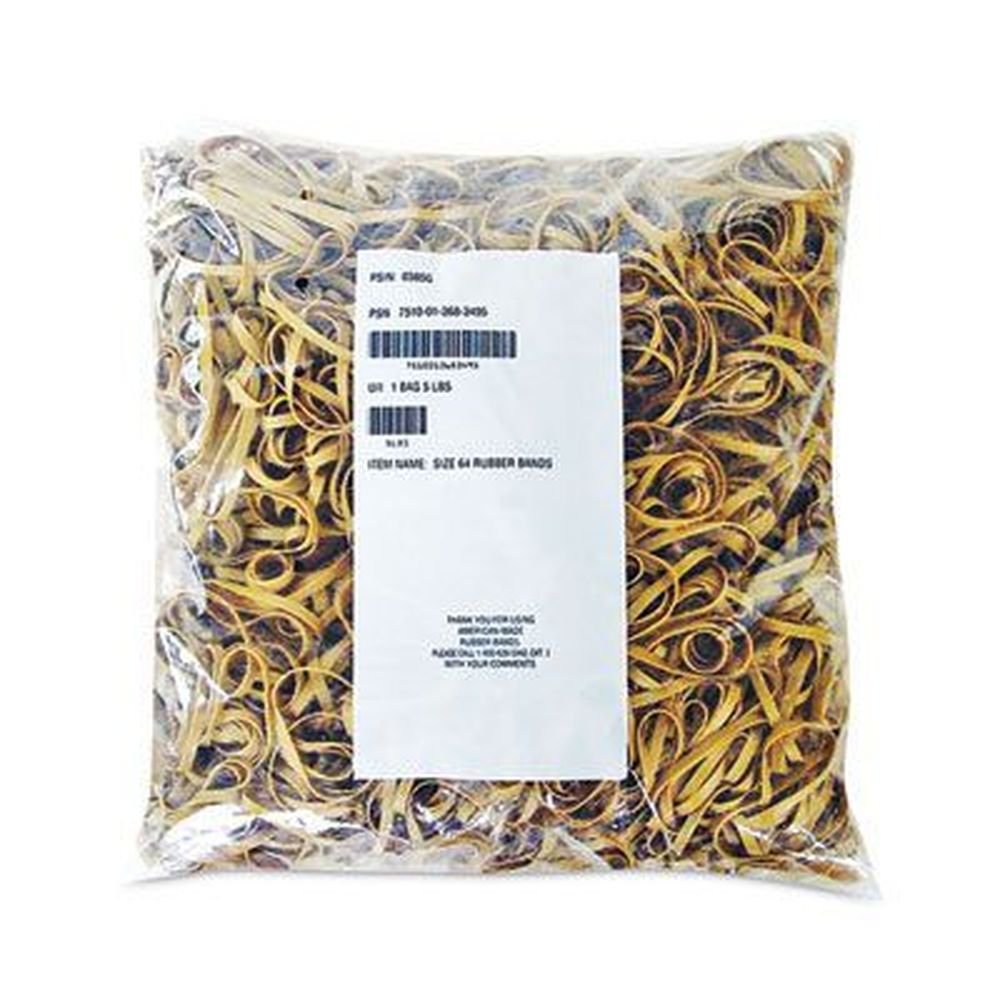 Alliance Crepe Size 64 Multi-purpose Rubber Band, 2125 Count