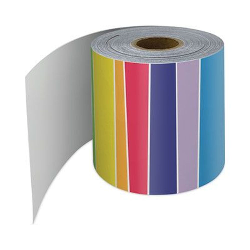 Carson Dellosa Education Rainbow Rolled Straight Border, 2.25 Inch X 65 Feet
