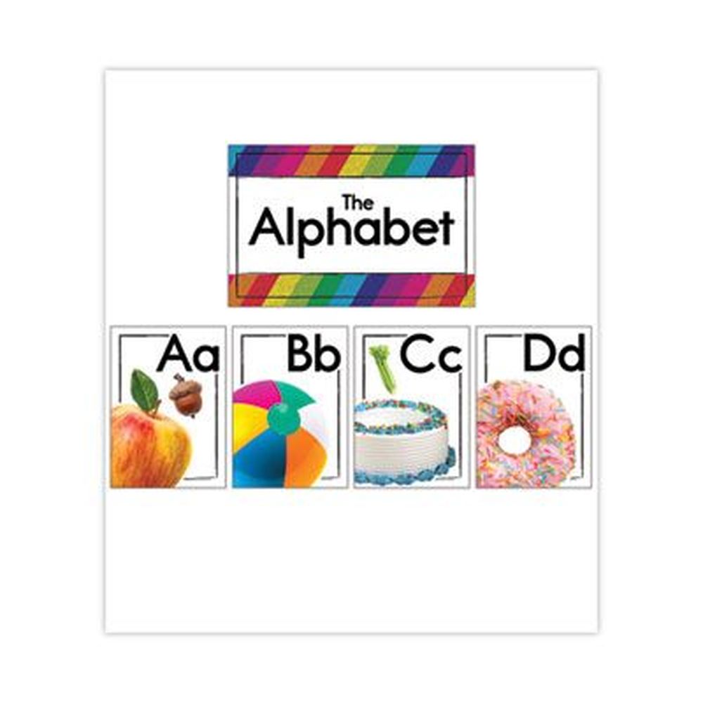CarsonDellosa Education 27 Pieces Alphabet Curriculum Bulletin Board Set