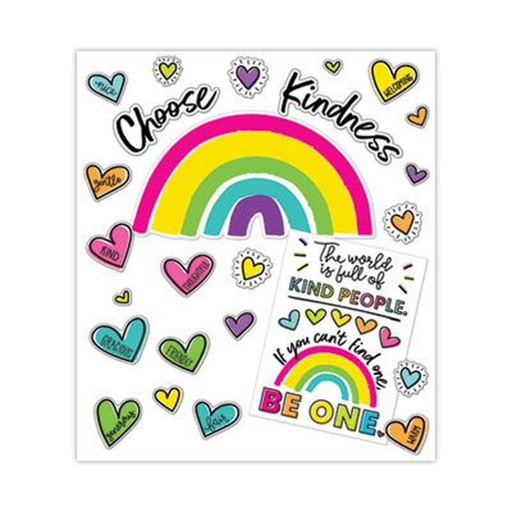 Motivational Bulletin Board Set, Kind Vibes, 75 Pieces Motivational Bulletin Board Set, Kind Vibes, 75 Pieces