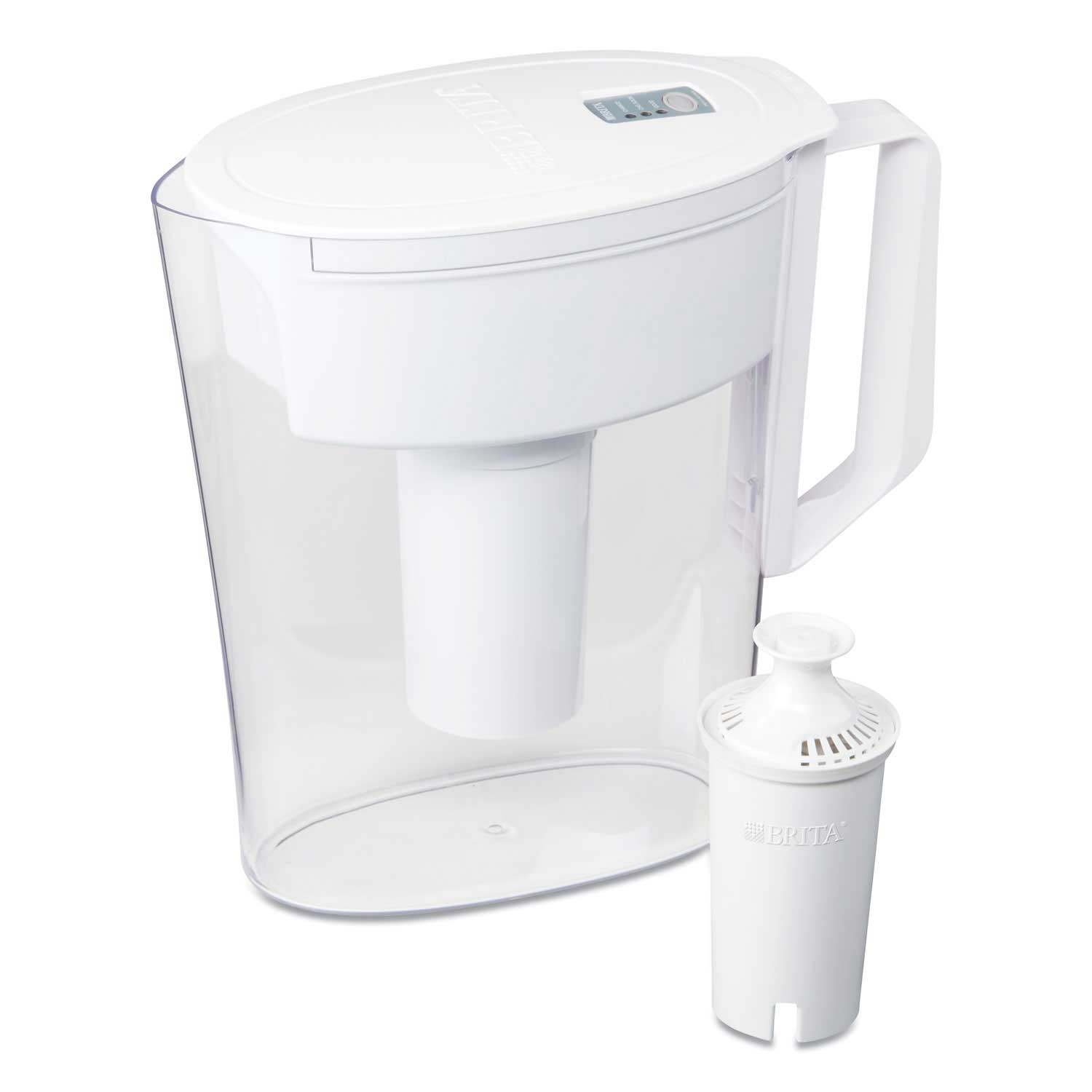 Brita Soho Water Filter Pitcher with Longlast Filter, 6 Cup - White