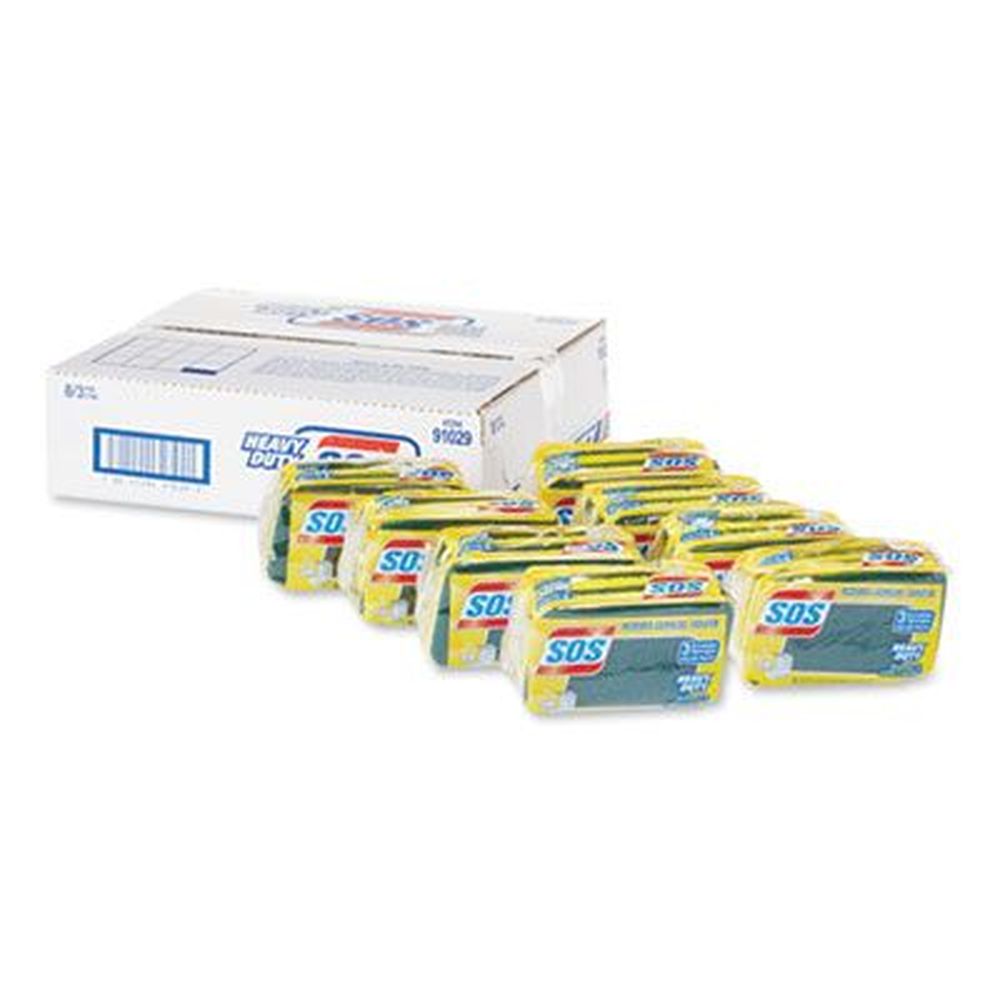 Heavy Duty Scrubber Sponge, 2.5 x 4.5, 0.9