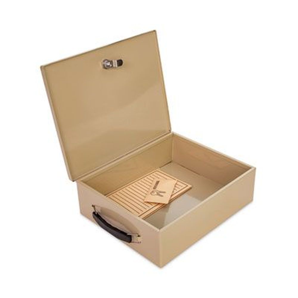 Jumbo Locking Cash Box, 1 Compartment, 14.38 x 11 x 4.13, Sand Jumbo Locking Cash Box, 1 Compartment, 14.38 x 11 x 4.13, Sand