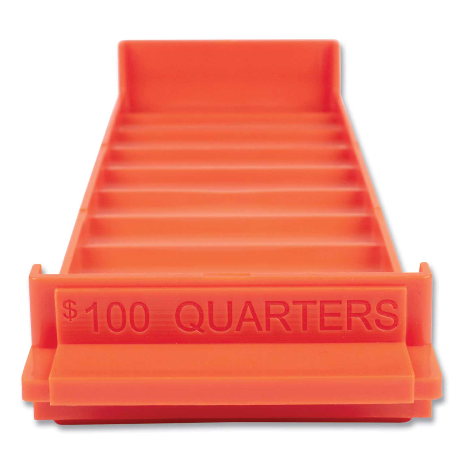 Controltek Orange Quarters 10 Compartments Stackable Plastic Coin Tray ...