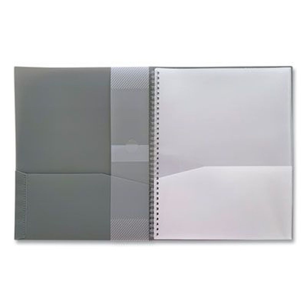 Noted Neutrals Glossy 10-Pocket Portfolio Folder, 11 x 8.5, Assorted