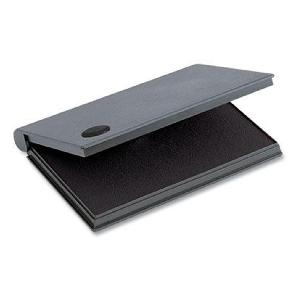 Cosco 2000 Plus Number 2 Black Felt Stamp Pad, 6.25 X 3.5 Inch