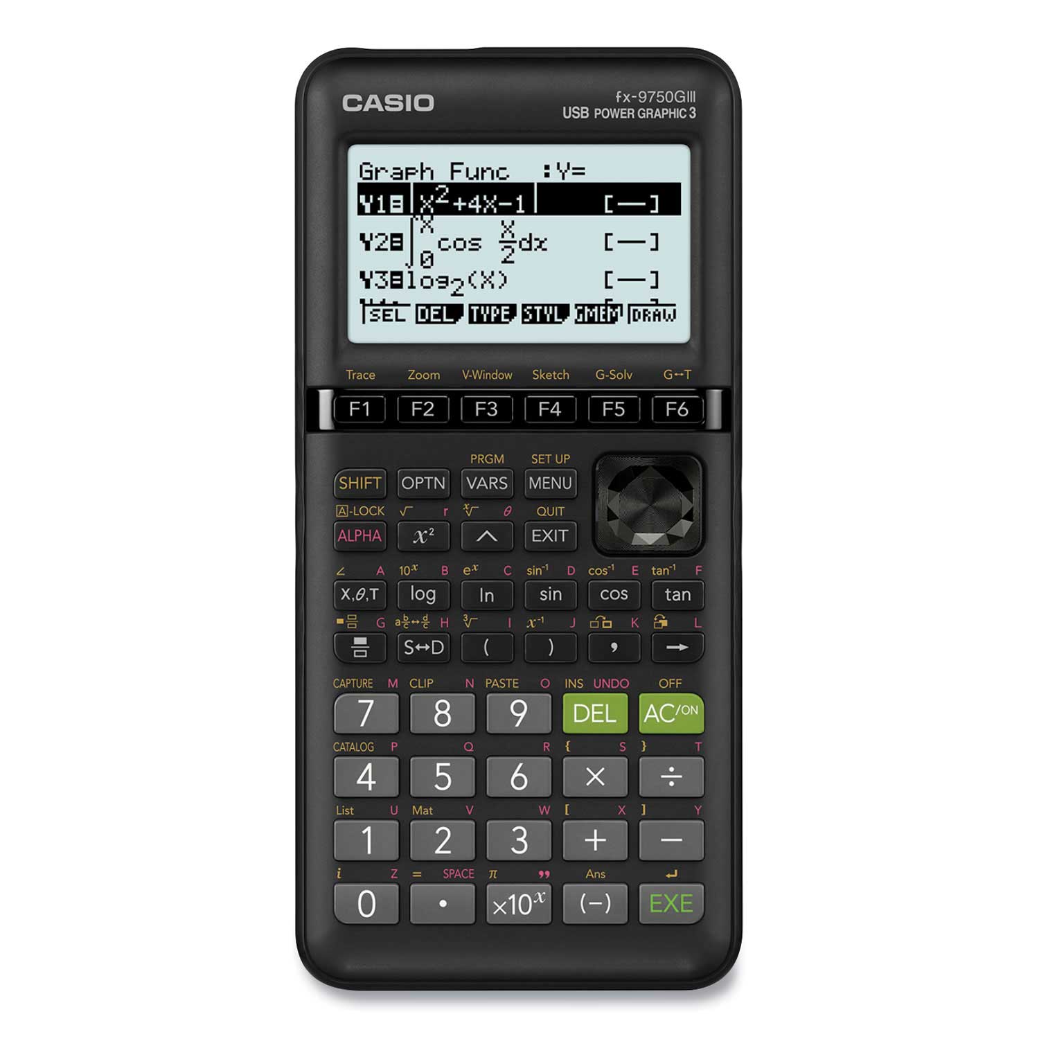 Casio Black 21 Digit LCD 3rd Edition Graphing Calculator 3.6 x 7.25 inch