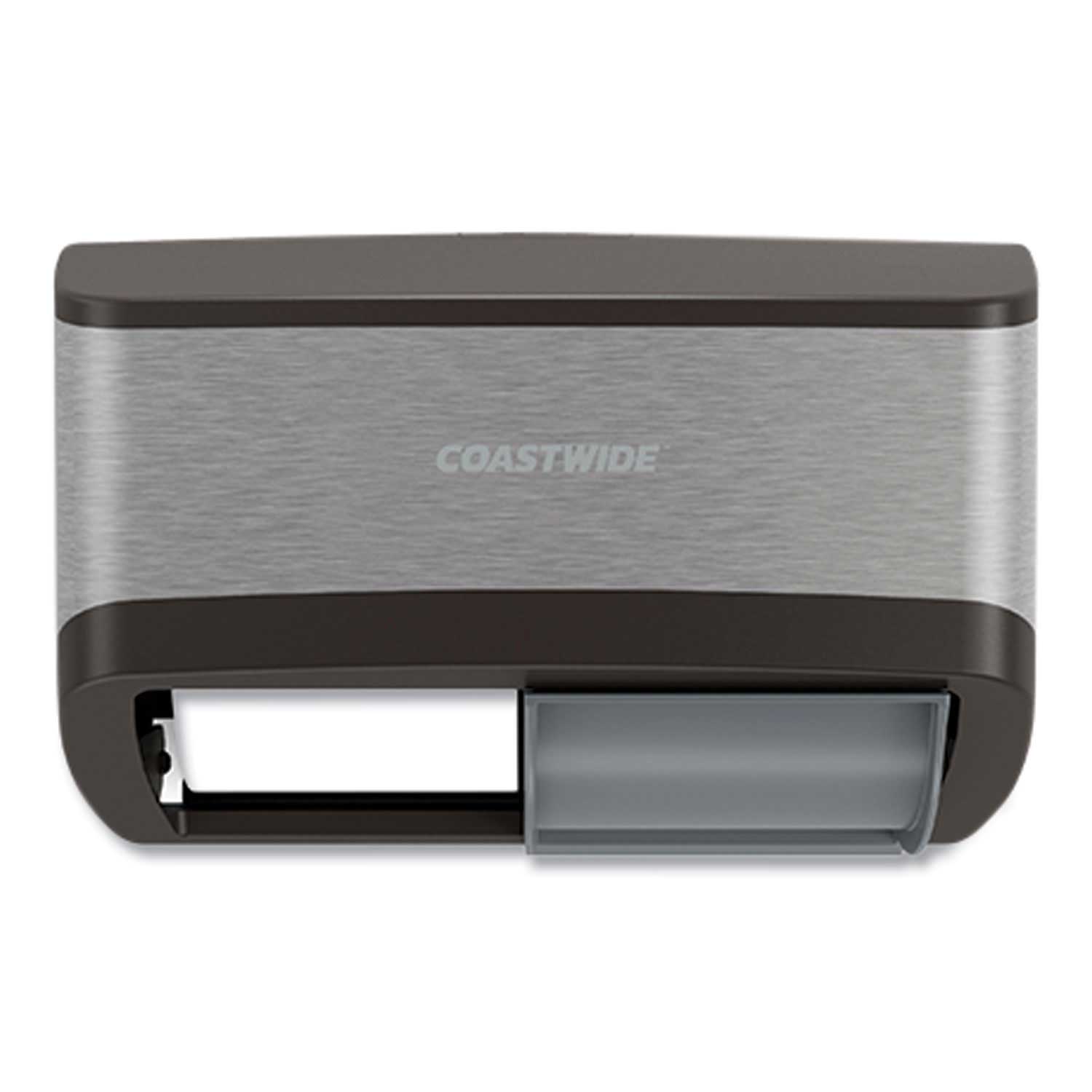 J-Series Duo Bath Tissue Dispenser, 11.49 x 6.9 x 7.55, Black/Metallic J-Series Duo Bath Tissue Dispenser, 11.49 x 6.9 x 7.55, Black/Metallic
