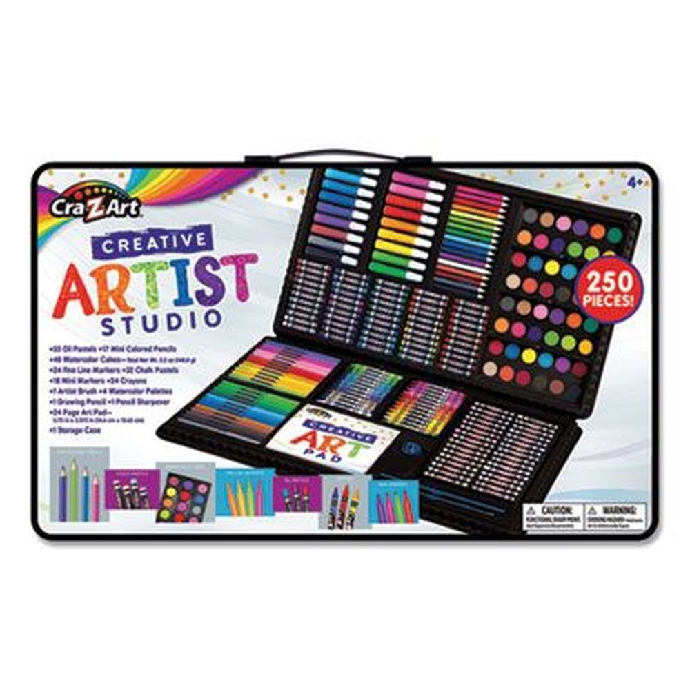 Cra-z-art Creative Artist Studio Set, 250 Pieces Per Set
