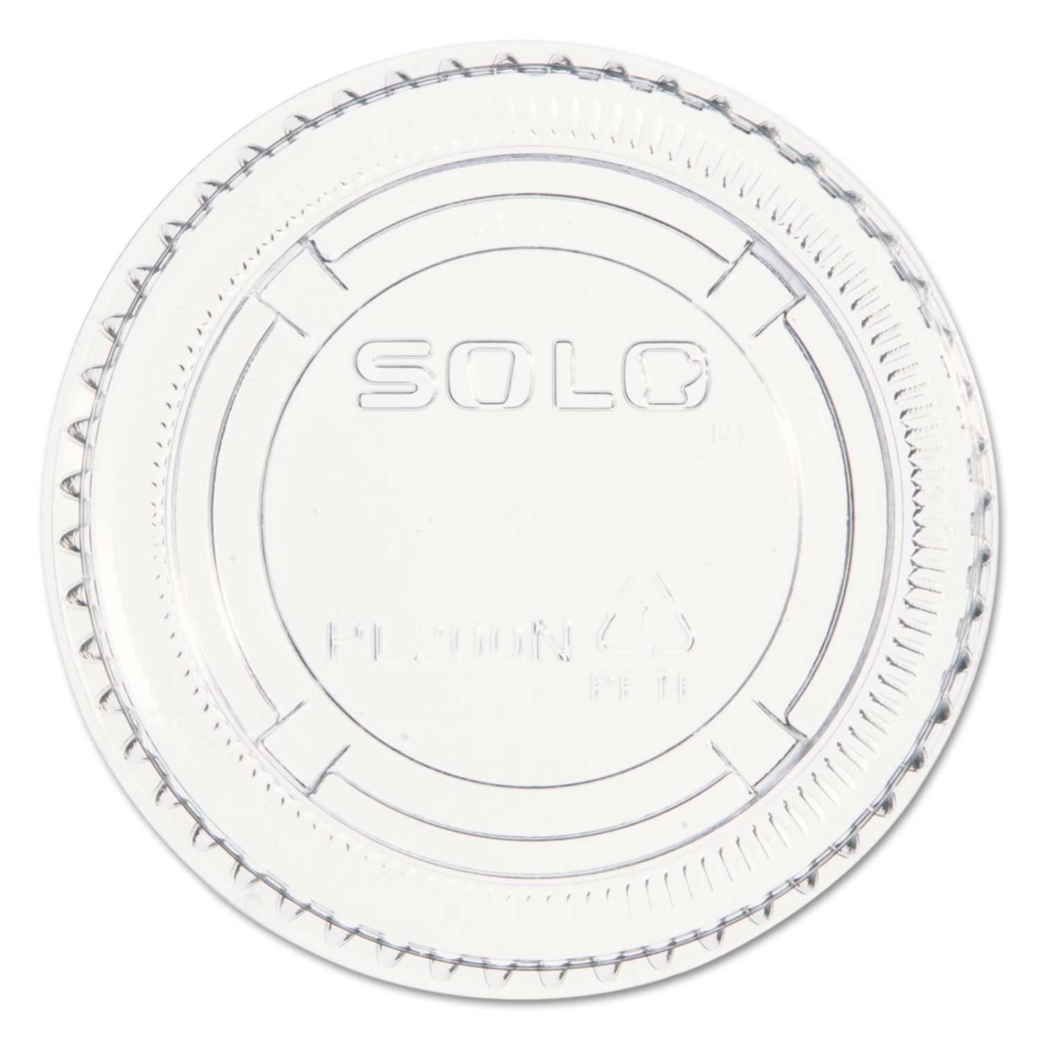 Dart Solo Ultra Clear Medium Pet Portion Cup Lid Only -- 2500 Per Case