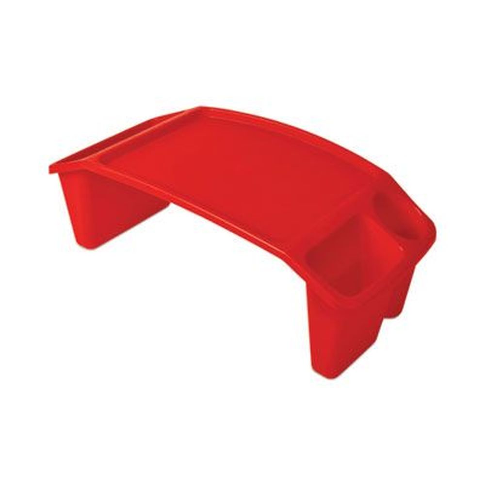 Deflecto Red Rectangular Antimicrobial Lap Desk, 23.35 X 12 X 8.53 Inch
