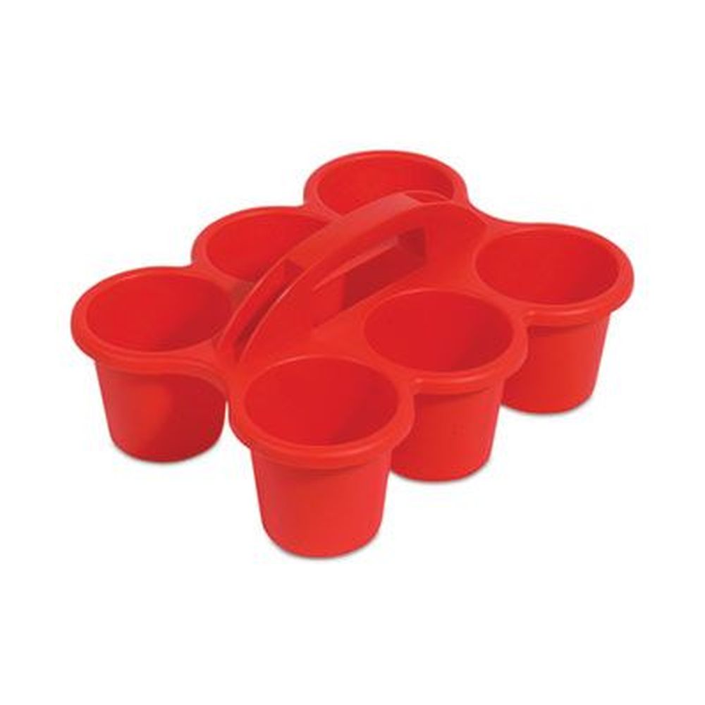 Deflecto Red Little Artist Antimicrobial Six Cup Caddy