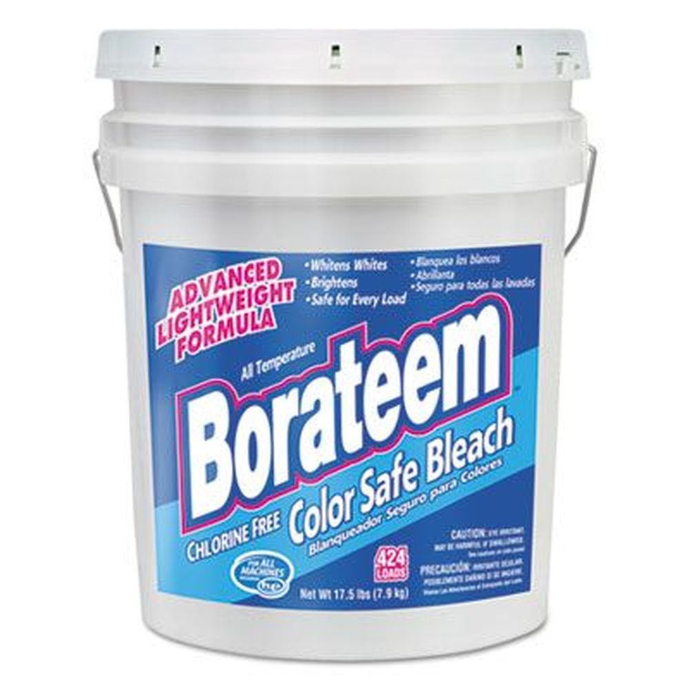 Borateem Chlorine Free Color Safe Bleach Powder, 17.5 Pound Pail