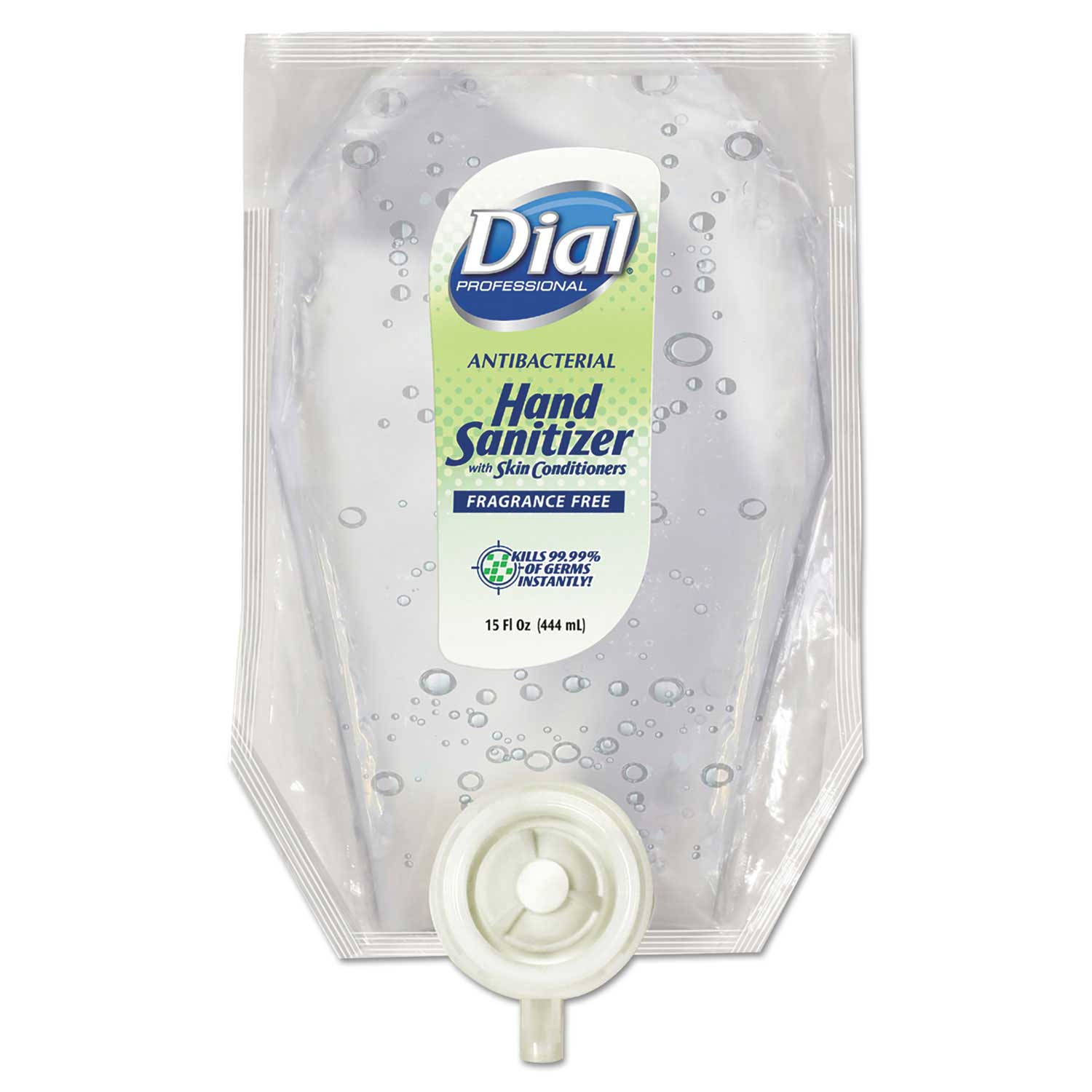 Dial Eco Smart Fragrance Free Direct Connect Hand Sanitizer Gel with Skin Conditioner 15 Ounce Refill