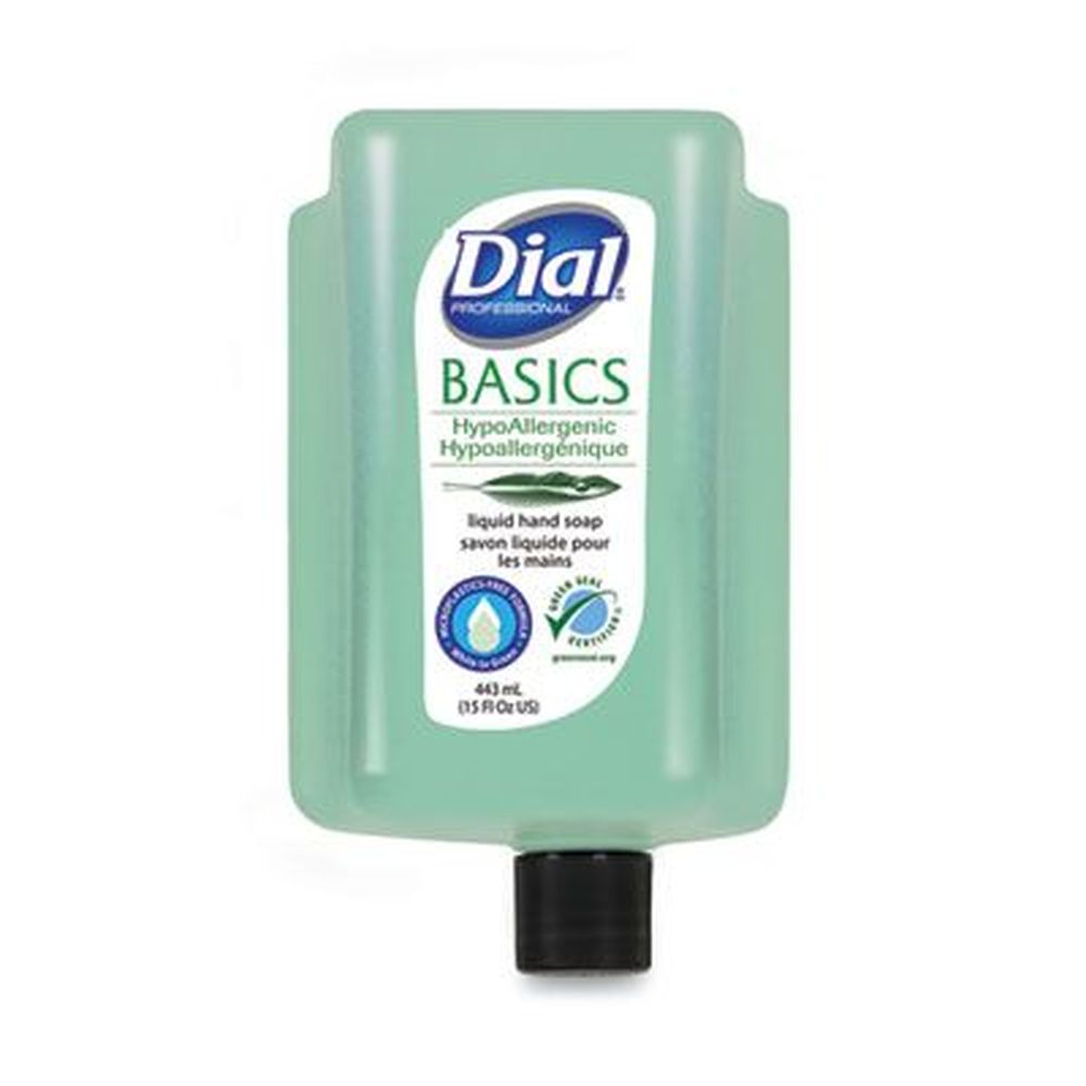 Dial Professional Unscented Basics Mp Free Liquid Hand Soap, 15 Ounce Refill Bottle -- 6 Per Case