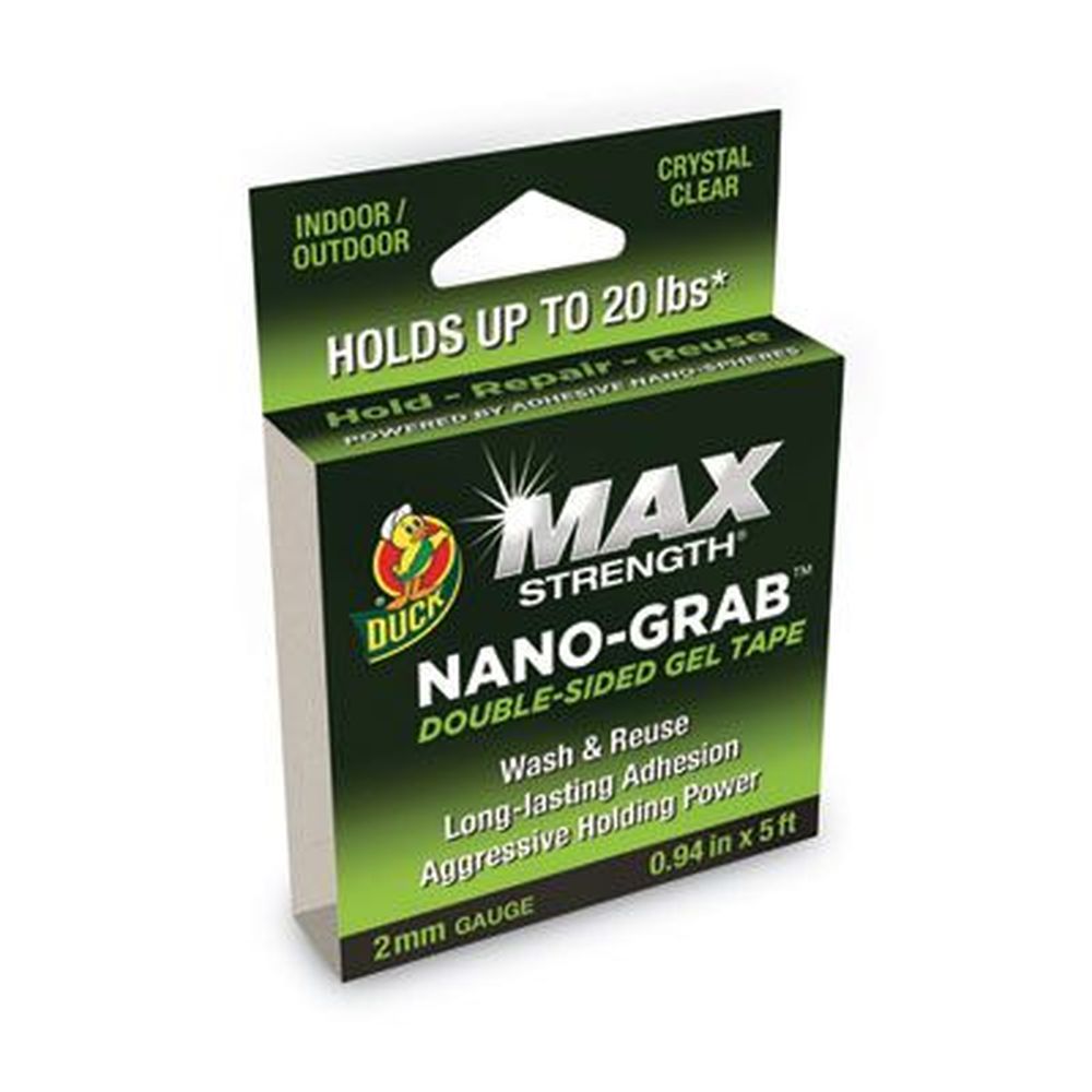 MAX Strength Nano-Grab Double-Sided Gel Tape, 0.94 MAX Strength Nano-Grab Double-Sided Gel Tape, 0.94