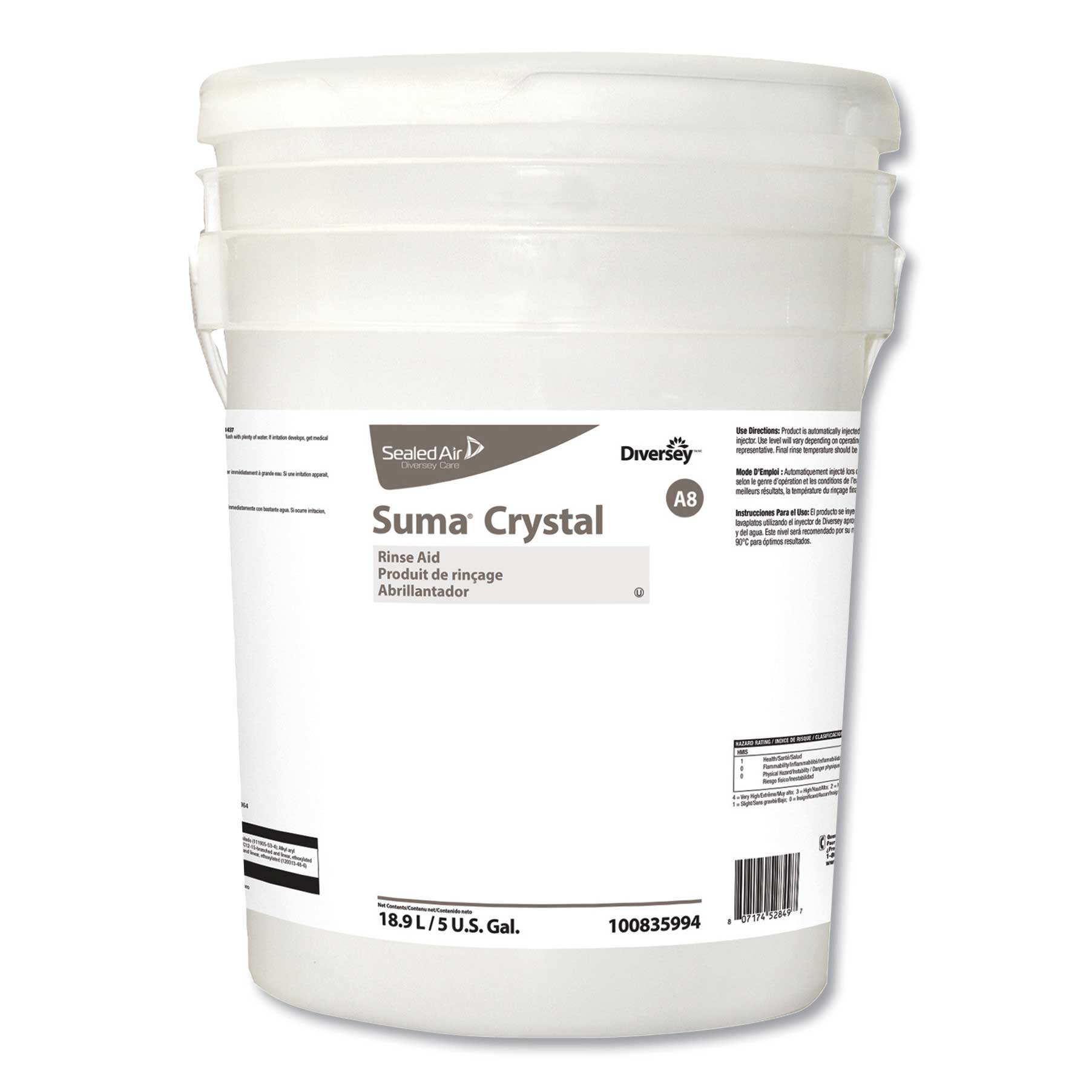 Suma Crystal A8, Characteristic Scent, 18.9 L Container Suma Crystal A8, Characteristic Scent, 18.9 L Container