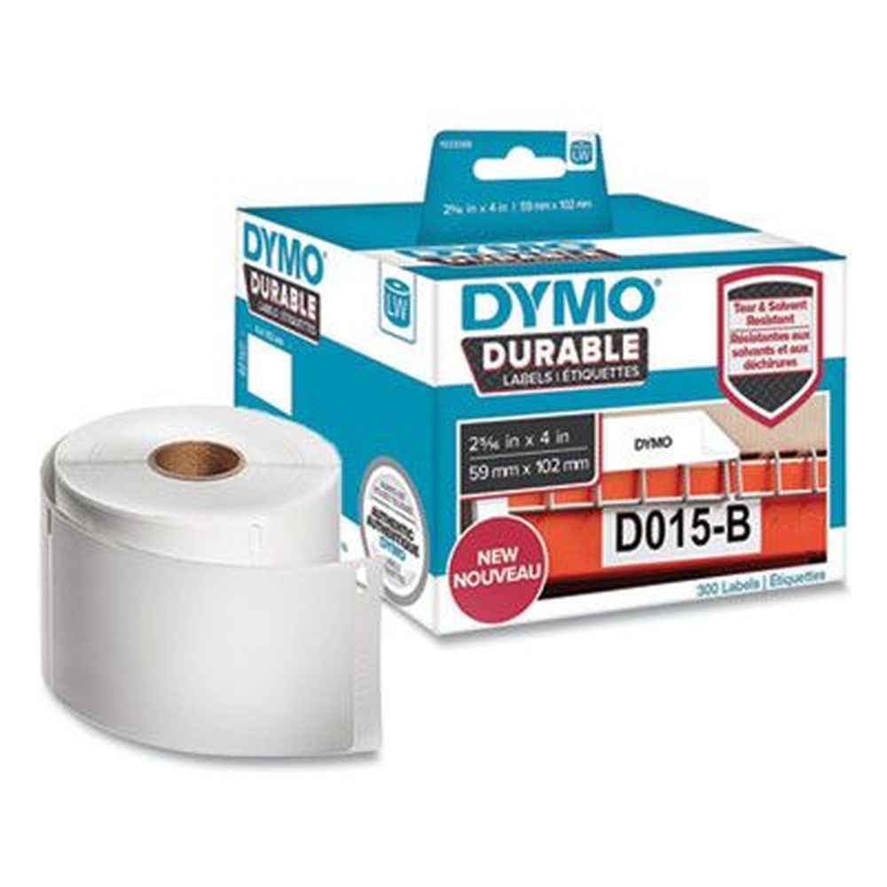 Dymo White Lw Durable Multi-purpose Labels, 2.31 X 4 Inch -- 300 Per Roll