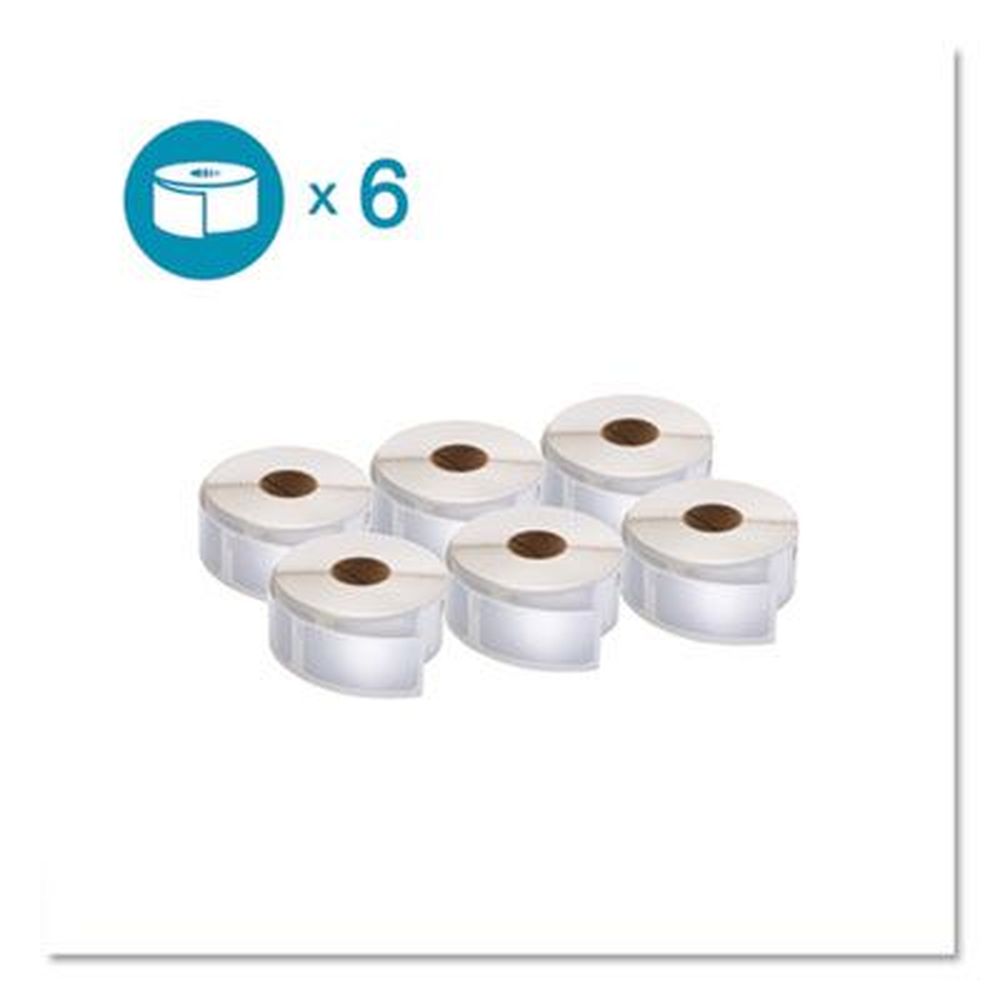 Dymo Labelwriter White Multipurpose Label, 1 X 2.13 Inch - 500 Per Roll -- 6 Rolls Per Pack