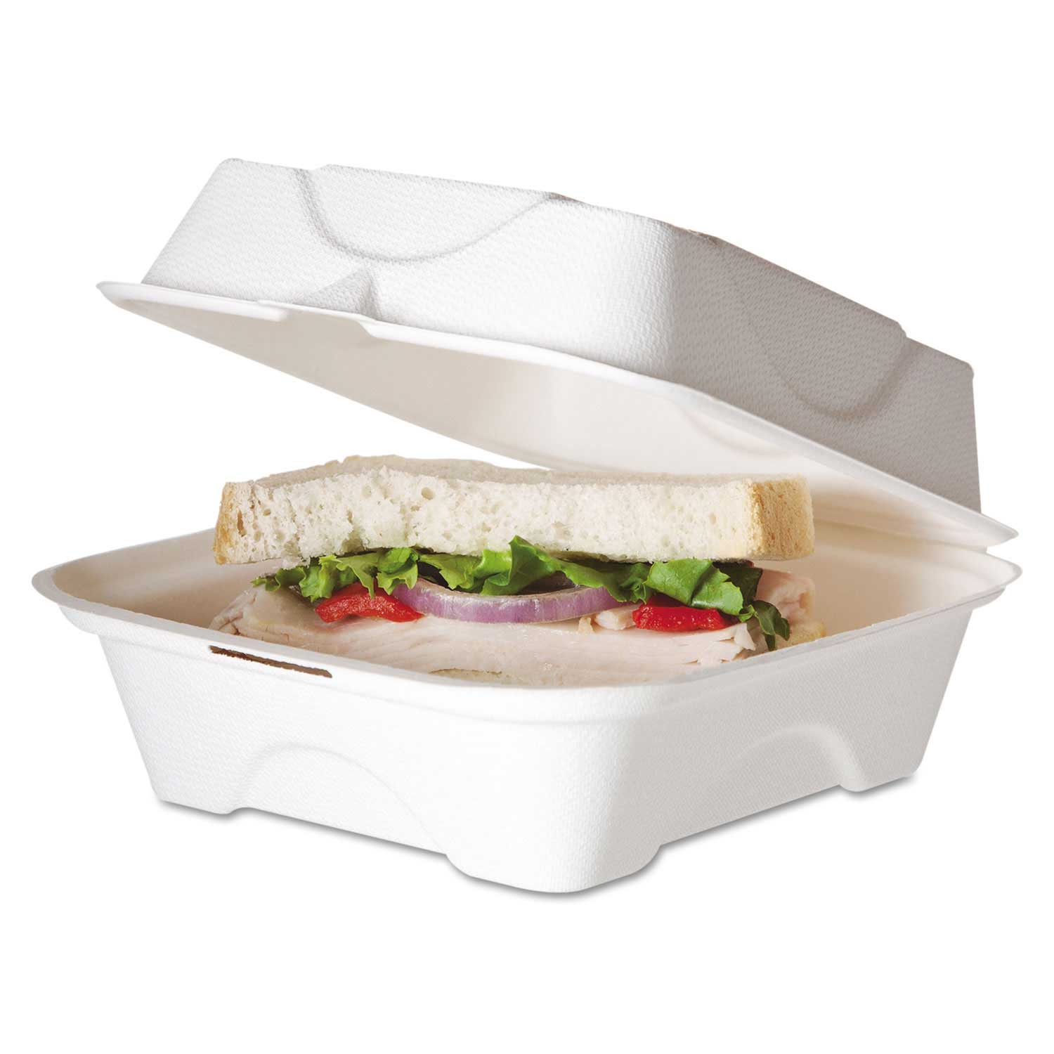 Renewable And Compostable Sugarcane Clamshells - 8